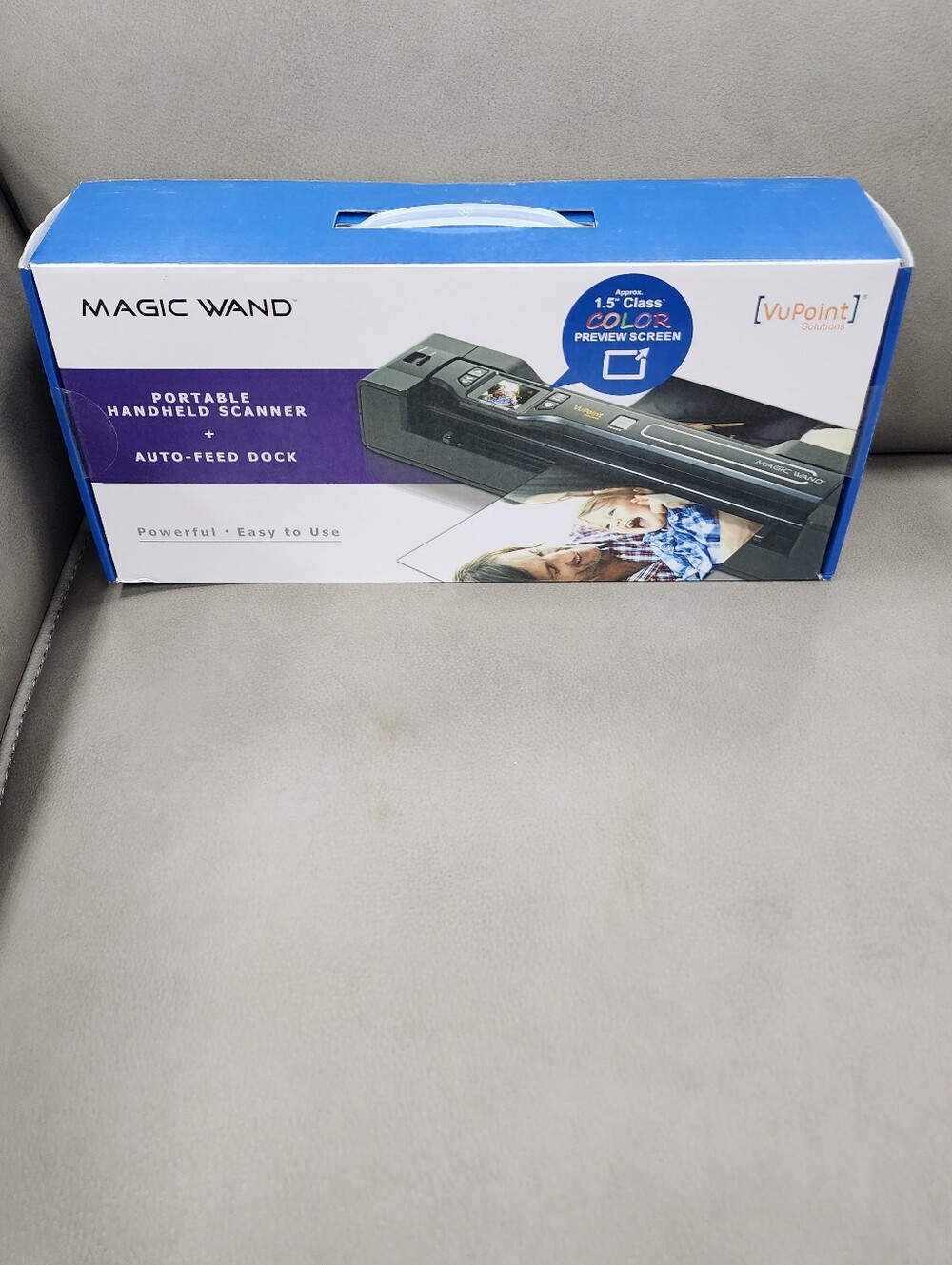 Magic Wand Portable Handheld Scanner - Blue & White Box
